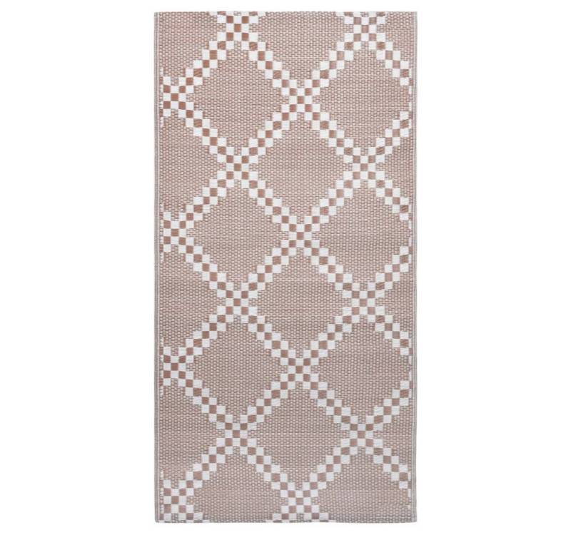 vidaXL Outdoorteppich Teppich Terrasse Camping Outdoor draußen Vorzelt Braun 190x290 cm Kuns, Höhe: 290 mm von vidaXL