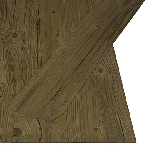 vidaXL PVC Laminat Dielen Selbstklebend Rutschfest Vinylboden Vinyl Boden Bodenbelag Fußboden Designboden Dielenboden Landhausdiele 4,46m² 3mm Braun vidaXL PVC Laminat Dielen Selbstklebend Rutschfest Vinylboden Vinyl Boden Bodenbelag Fußboden Designboden Dielenboden Landhausdiele 4,46m² 3mm Braun von vidaXL