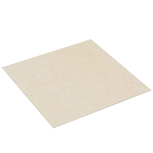 vidaXL PVC Laminat Dielen Selbstklebend Rutschfest Wasserdicht Vinylboden Bodenbelag Designboden Vinyl Boden Dielen Planken 5,11m² Beige von vidaXL