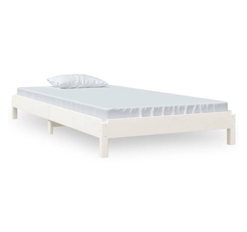 vidaXL Bett, Stapelbett Weiß 90x190 cm Massivholz Kiefer von vidaXL