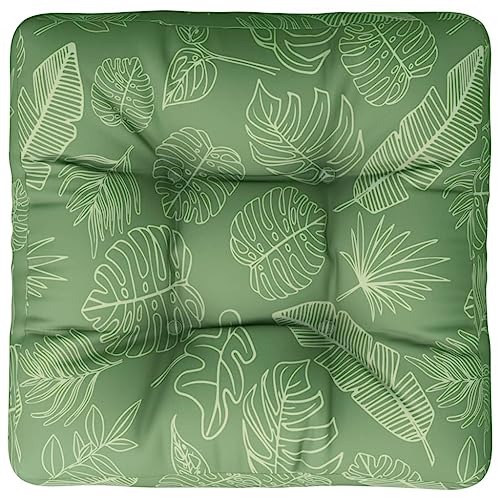 vidaXL Palettenkissen, Kissen für Gartenmöbel Hocker Sofa, Wasserabweisendes Sofakissen, Sitzkissen Palettenpolster, Blattmuster Stoff von vidaXL