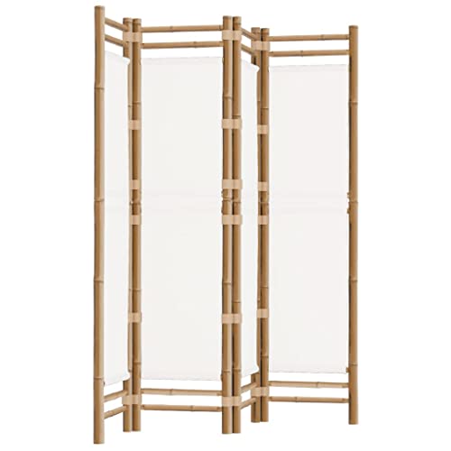 vidaXL Paravent 4-TLG. Faltbar Raumtrenner Raumteiler Trennwand Umkleide Sichtschutz Spanische Wand Wohnzimmer 160cm Bambus Canvas vidaXL Paravent 4-TLG. Faltbar Raumtrenner Raumteiler Trennwand Umkleide Sichtschutz Spanische Wand Wohnzimmer 160cm Bambus Canvas von vidaXL