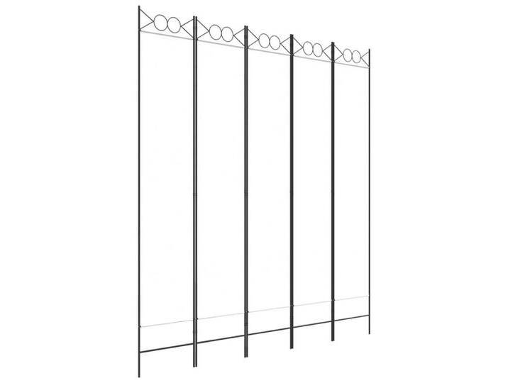 vidaXL Paravent 5-tlg Paravent Weiß 200x220 cm Stoff Spanische Wand Raumteiler, weiß von vidaXL