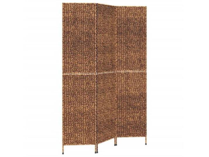 vidaXL Paravent Paravent 3-tlg Braun 122x180 cm Wasserhyazinthe Geflecht Raumteiler, braun von vidaXL