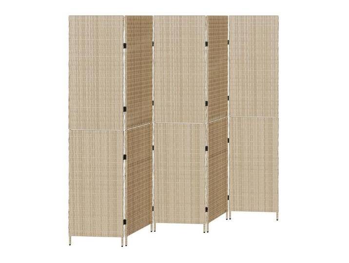 vidaXL Paravent Raumteiler Paravent Trennwand Beige Holz Groß Faltbar Raumteiler Rech, beige von vidaXL