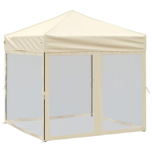 vidaXL Partyzelt Faltbar mit Seitenwänden Gartenzelt Festzelt Pavillon Zelt Gartenpavillon Gazebo Gartenlaube Bierzelt Faltzelt Camping Blau 2x2 m von vidaXL