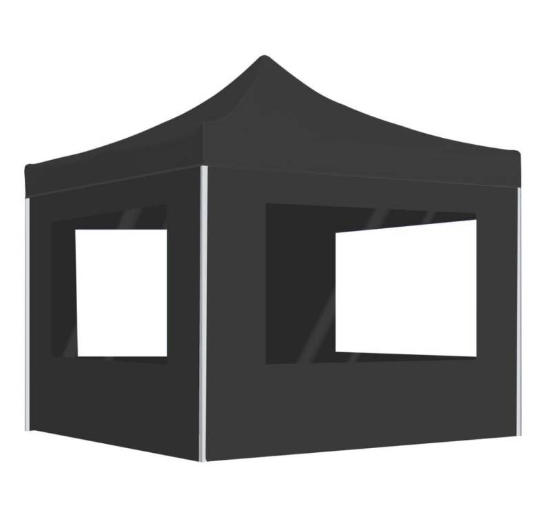 vidaXL Partyzelt Profi-Partyzelt Faltbar mit Wänden Aluminium 2×2m Anthrazit von vidaXL