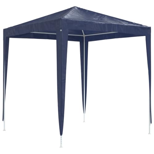 vidaXL Partyzelt UV-beständig Wasserbeständig Pavillon Festzelt Gartenzelt Gartenpavillon Bierzelt Zelt Garten Party 2x2m Blau Stoff Eisen von vidaXL