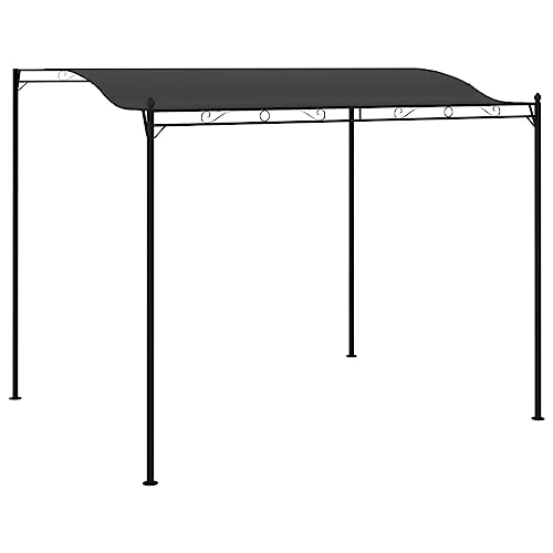 vidaXL Pavillon Gartenpavillon Überdachung Partyzelt Pergola Garten Terrasse Terrassenpavillon Sonnenschutz Gartenzelt 3x2,4m Anthrazit von vidaXL