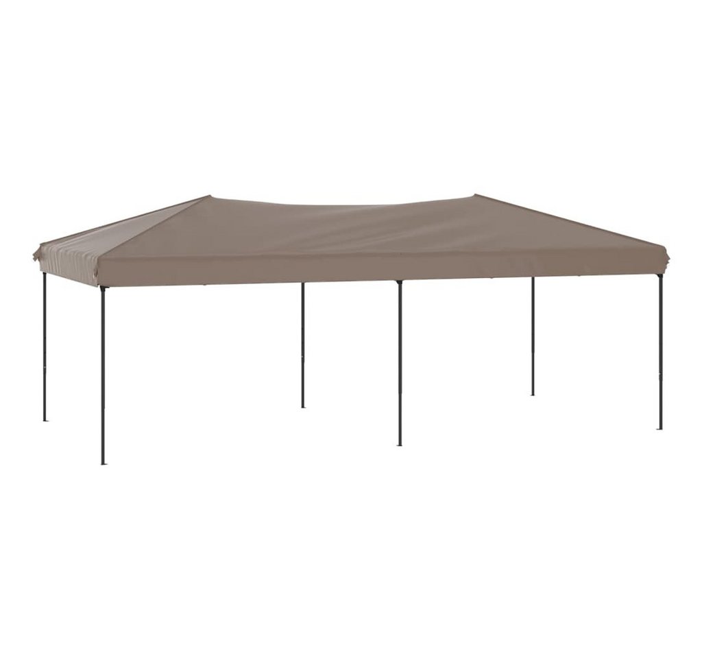 vidaXL Pavillon Partyzelt Faltbar Taupe 3x6 m Garten Pavillon Faltpavillon von vidaXL