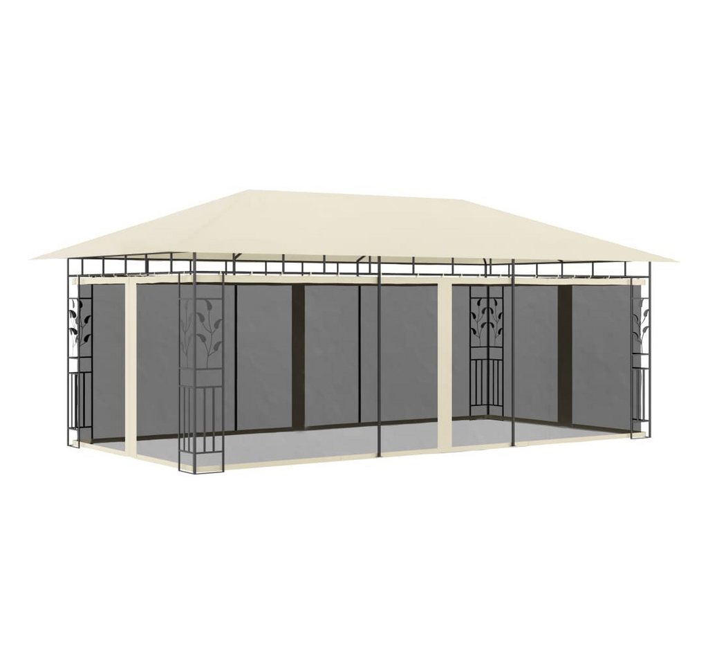 vidaXL Pavillon Pavillon Gartenzelt mit Moskitonetz 6x3x2,73 m Creme vidaXL Pavillon Pavillon Gartenzelt mit Moskitonetz 6x3x2,73 m Creme von vidaXL