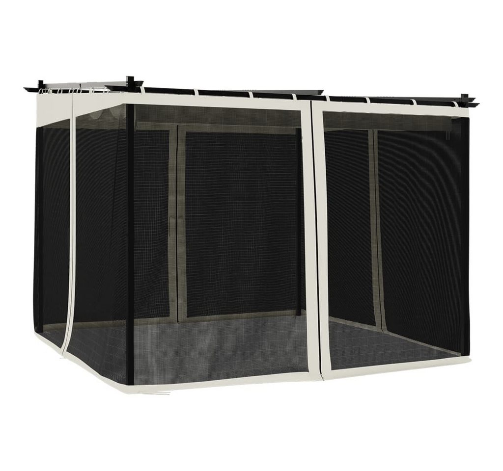 vidaXL Pavillon Pavillon Terrassenüberdachung Gartenpavillon mit Netzwände Creme 3x3 m vidaXL Pavillon Pavillon Terrassenüberdachung Gartenpavillon mit Netzwände Creme 3x3 m von vidaXL