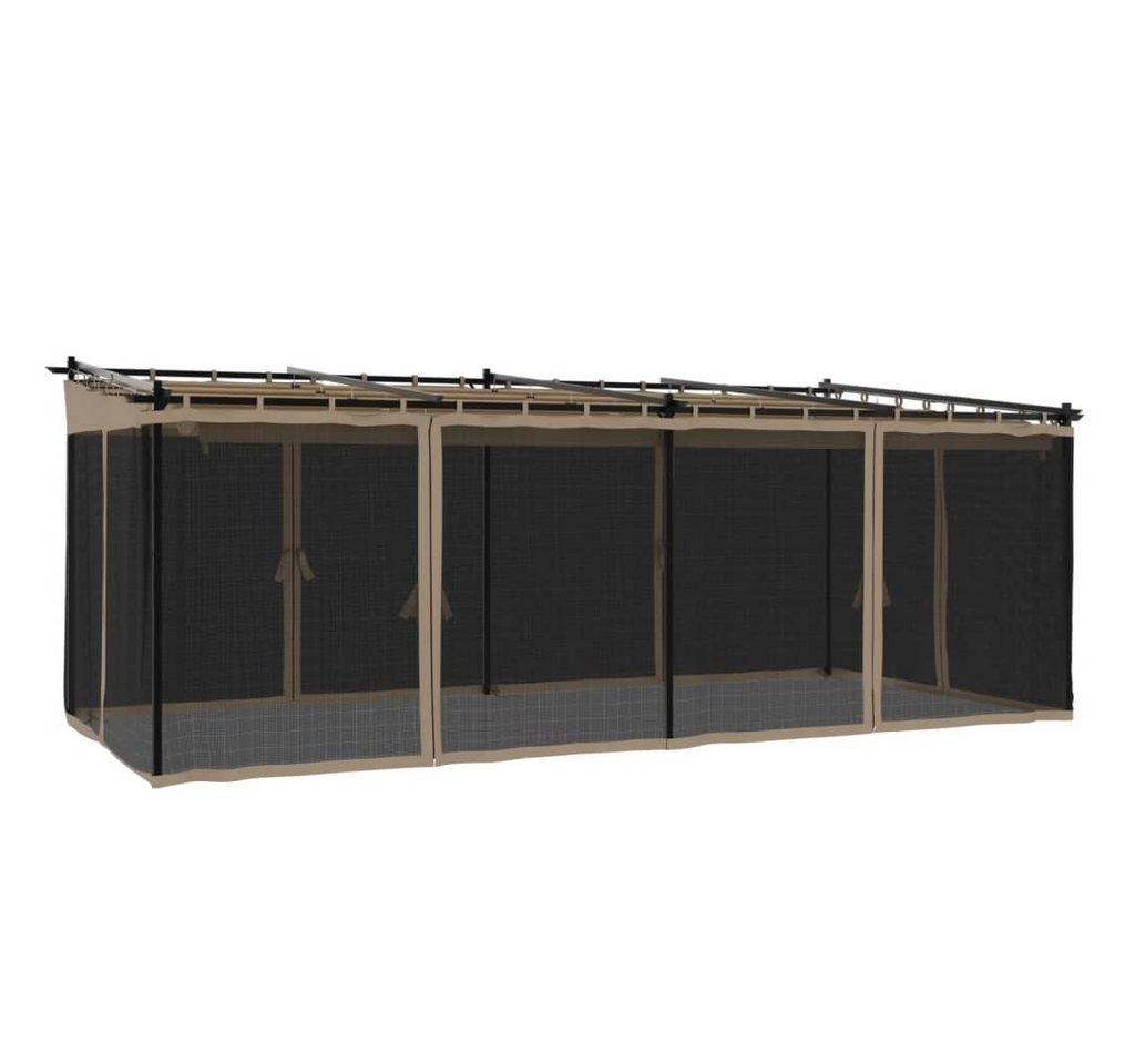 vidaXL Pavillon Pavillon Terrassenüberdachung Gartenpavillon mit Netzwänden Taupe 6x3 vidaXL Pavillon Pavillon Terrassenüberdachung Gartenpavillon mit Netzwänden Taupe 6x3 von vidaXL
