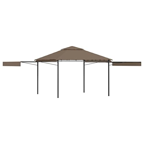 vidaXL Pavillon mit Doppelt Erweiterten Dächern Gartenzelt Gartenpavillon Partyzelt Festzelt Garten Bierzelt Zelt Outdoor 3x3x2,75cm 180g/m² von vidaXL