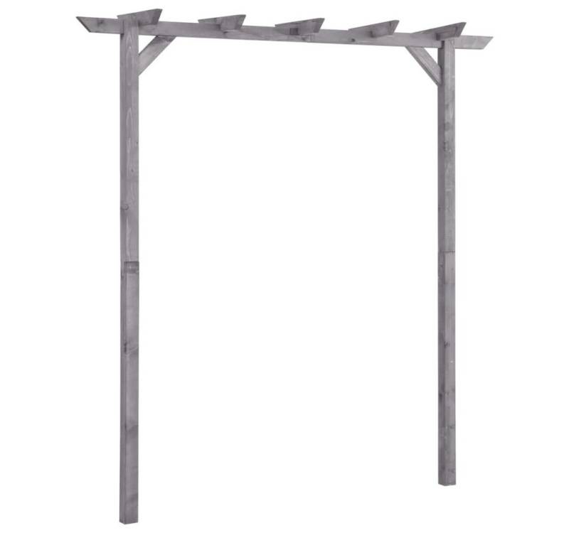 vidaXL Pergola Garten-Pergola Grau 200x40x205 cm Imprägniertes Kiefernholz, (1-tlg) von vidaXL