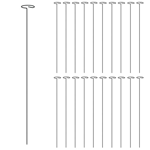 vidaXL Pflanzenstützen 20 STK. Dunkelgrün 61 cm Stahl von vidaXL