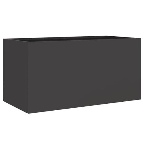 vidaXL Pflanzkübel, Blumenkübel für Dekoration, Blumentopf für Terrasse Garten Balkon, Blumenkasten Hochbeet, Schwarz Kaltgewalzter Stahl vidaXL Pflanzkübel, Blumenkübel für Dekoration, Blumentopf für Terrasse Garten Balkon, Blumenkasten Hochbeet, Schwarz Kaltgewalzter Stahl von vidaXL