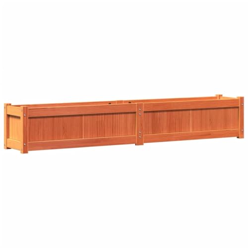 vidaXL Pflanzkübel, Blumenkübel mit viel Platz, Pflanzkasten Übertopf für Garten Terrasse Balkon, Blumentopf Blumenkasten, Wachsbraun Massivholz Kiefer vidaXL Pflanzkübel, Blumenkübel mit viel Platz, Pflanzkasten Übertopf für Garten Terrasse Balkon, Blumentopf Blumenkasten, Wachsbraun Massivholz Kiefer von vidaXL