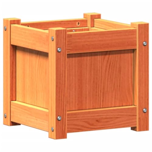 vidaXL Pflanzkübel 2 STK., Quadratisch Blumenkübel mit viel Platz, Pflanzkasten Übertopf für Garten Terrasse Balkon, Blumentopf Blumenkasten, Wachsbraun Massivholz Kiefer vidaXL Pflanzkübel 2 STK., Quadratisch Blumenkübel mit viel Platz, Pflanzkasten Übertopf für Garten Terrasse Balkon, Blumentopf Blumenkasten, Wachsbraun Massivholz Kiefer von vidaXL
