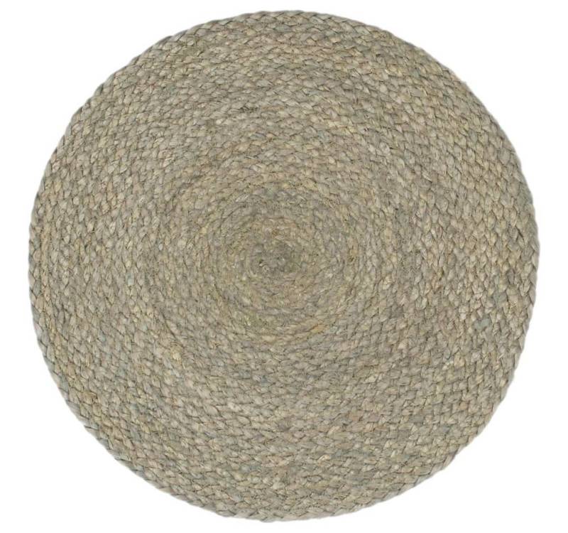 vidaXL Platzset, Tischsets 4 Stk. Grau 38 cm Rund Jute von vidaXL