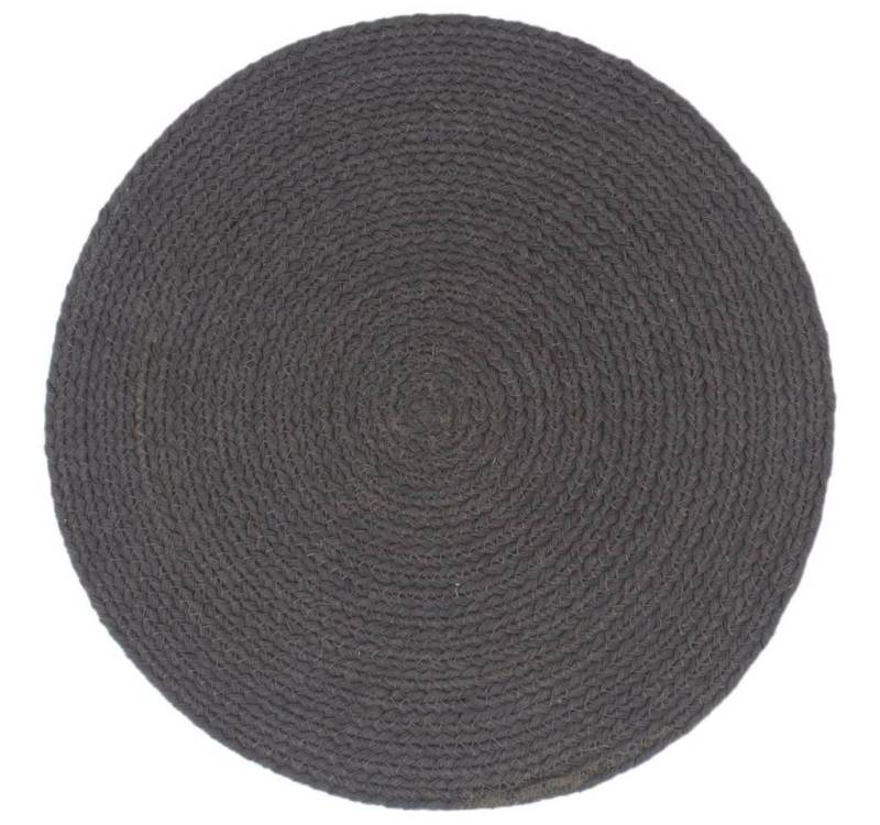 vidaXL Platzset, Tischsets 6 Stk. Dunkelgrau 38 cm Rund Baumwolle vidaXL Platzset, Tischsets 6 Stk. Dunkelgrau 38 cm Rund Baumwolle von vidaXL