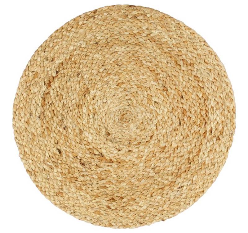 vidaXL Platzset, Tischsets 6 Stk. Natur 38 cm Rund Jute von vidaXL