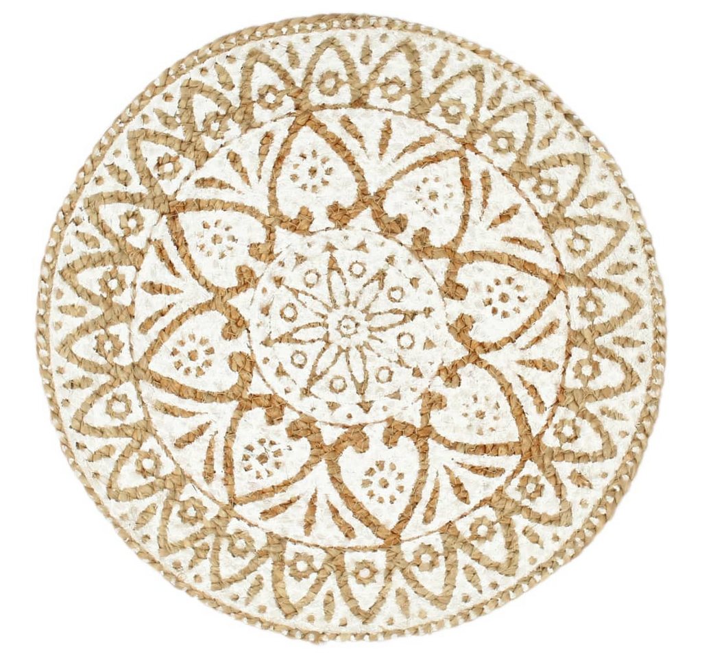 vidaXL Platzset, Tischsets 6 Stk. Weiß 38 cm Rund Jute vidaXL Platzset, Tischsets 6 Stk. Weiß 38 cm Rund Jute von vidaXL