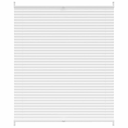 vidaXL Plissee 110x125cm Weiß Faltrollo Rollo Sichtschutz Jalousie Klemmfix von vidaXL