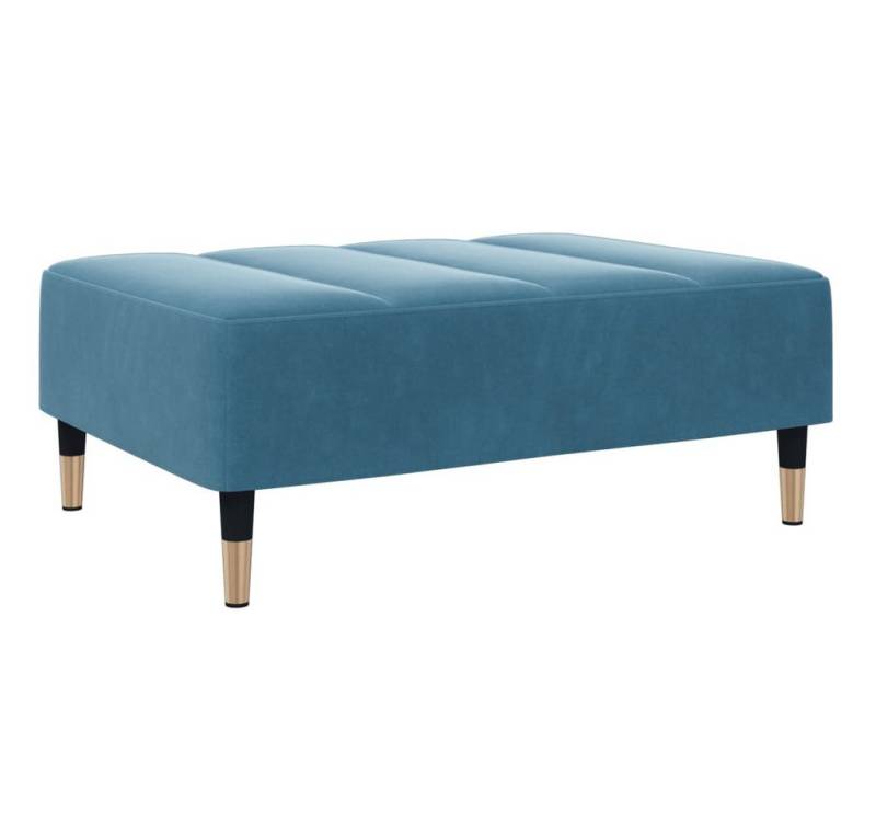 vidaXL Polsterhocker Fußhocker Blau 77x55x31 cm Samt (1 St) von vidaXL
