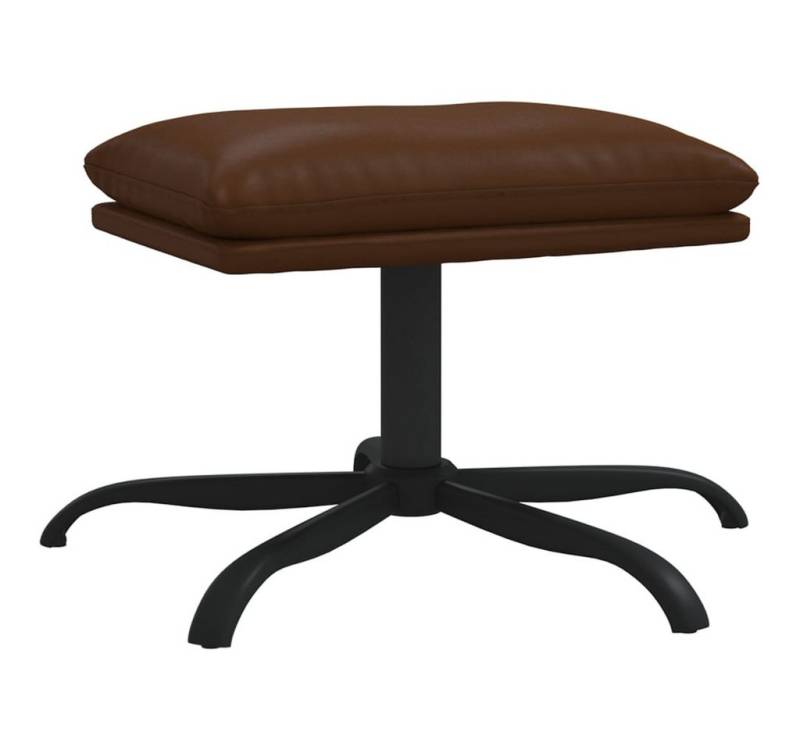 vidaXL Polsterhocker Fußhocker Braun 45x29,5x36 cm Kunstleder Glänzend (1 St) von vidaXL
