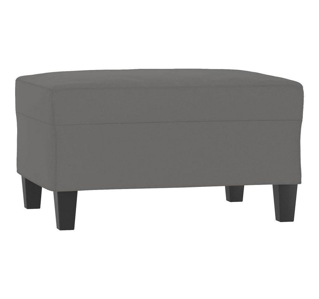 vidaXL Polsterhocker Fußhocker Dunkelgrau 70x55x41 cm Mikrofasergewebe (1 St) von vidaXL
