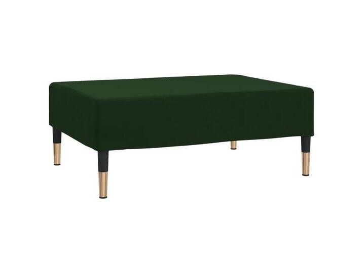 vidaXL Polsterhocker Fußhocker Dunkelgrün 78x56x32 cm Samt (1 St), DunkelgrÃ¼n von vidaXL