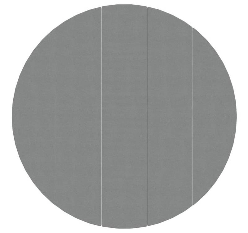 vidaXL Pool-Abdeckplane Pool-Bodentuch Hellgrau Ø550 cm Polyester Geotextil von vidaXL