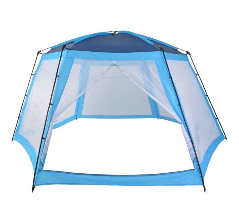 vidaXL Pool-Abdeckplane Poolabdeckung Sonnendach Pooldach Poolzelt Stoff 590x520x250 m Blau von vidaXL