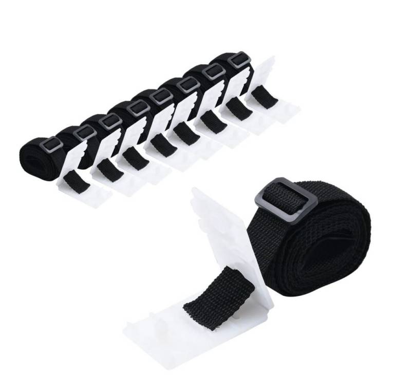 vidaXL Pool-Abdeckplane Universal-Befestigungsbänder für Pool-Aufroller 8 Stk 1,8 m von vidaXL