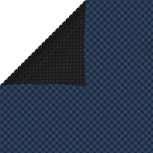 vidaXL Pool Solarplane Treibend Solarfolie Wärmeplane Solarabdeckung Poolabdeckung Poolheizung Abdeckplane Luftpolsterfolie PE 1000x600cm Schwarz Blau von vidaXL