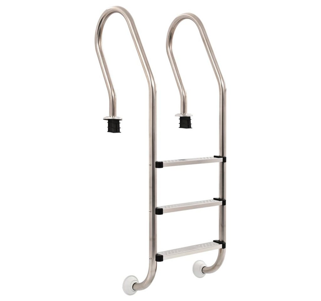 vidaXL Poolleiter Einstiegsleiter Pool-Leiter 3 Stufen 120 cm Edelstahl 304 vidaXL Poolleiter Einstiegsleiter Pool-Leiter 3 Stufen 120 cm Edelstahl 304 von vidaXL