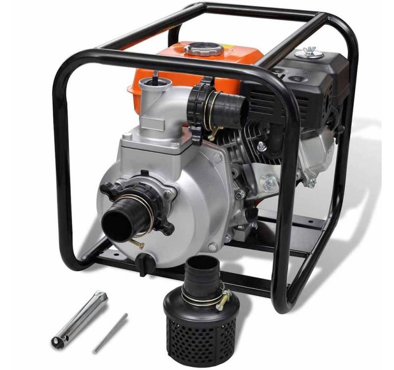 vidaXL Poolschlauch, Benzin-Wasserpumpe 80 mm Schlauchanschluss 4800 W von vidaXL