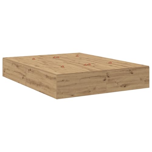 vidaXL Queen Size Stauraumbettgestell | Aus Holzwerkstoff mit viel Stauraum, modernes Design, einfache Montage für Schlafzimmer- und Gästezimmermöbel, Matratze aus Holz vidaXL Queen Size Stauraumbettgestell | Aus Holzwerkstoff mit viel Stauraum, modernes Design, einfache Montage für Schlafzimmer- und Gästezimmermöbel, Matratze aus Holz von vidaXL