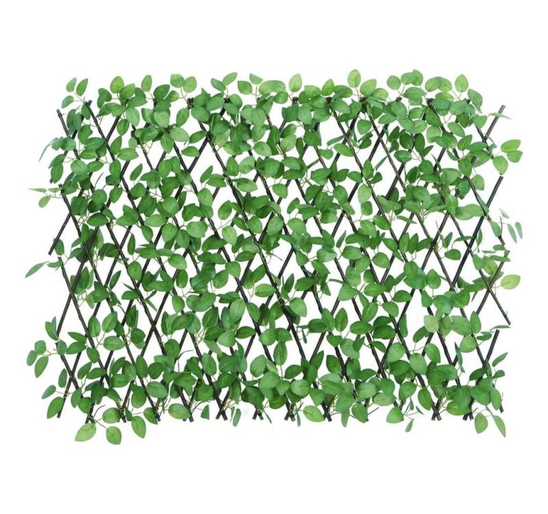 vidaXL Rankgitter, Rankhilfe mit Künstlichem Efeu Erweiterbar Grün 180x65 cm von vidaXL
