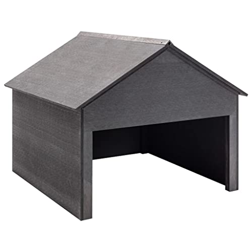 vidaXL Rasenmäher Garage Mähroboter Rasenroboter Gartengerät Sonnenschutz Haube Dach Unterstand Überdachung Garten Grau 80x80x70cm WPC vidaXL Rasenmäher Garage Mähroboter Rasenroboter Gartengerät Sonnenschutz Haube Dach Unterstand Überdachung Garten Grau 80x80x70cm WPC von vidaXL