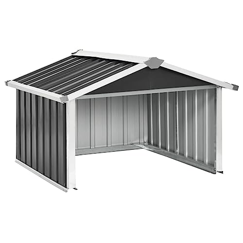 vidaXL Rasenmäher Garage Rasenroboter Mähroboter Dach Überdachung Unterstand Sonnenschutz Mährobotergarage 92x97x63cm Verzinkter Stahl Anthrazit vidaXL Rasenmäher Garage Rasenroboter Mähroboter Dach Überdachung Unterstand Sonnenschutz Mährobotergarage 92x97x63cm Verzinkter Stahl Anthrazit von vidaXL