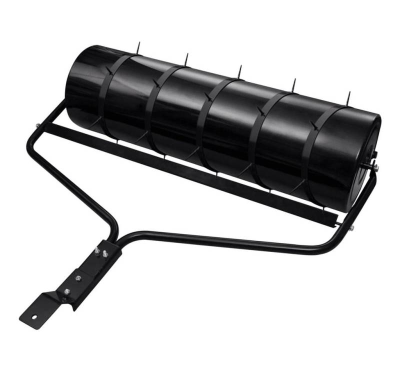 vidaXL Rasenwalze,Rasenwalze mit Rasenlüfter Schwarz 63 L Eisen von vidaXL