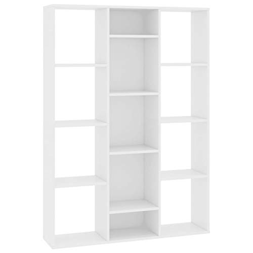 vidaXL Raumteiler, Bücherregal, 100 x 24 x 140 cm, Weiß von vidaXL