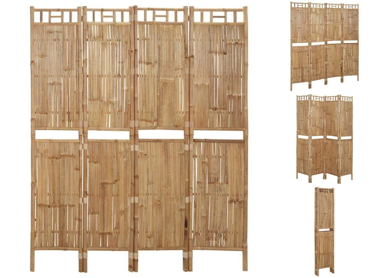 vidaXL Raumteiler »4-tlg Raumteiler Bambus 160x180 cm Paravent Spanische Wand« von vidaXL