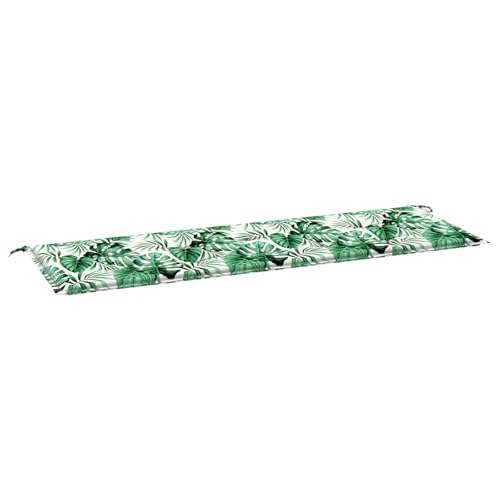 vidaXL Rechteckiges Gartenbankkissen | Blattmuster 150 x 50 4 cm Wasserabweisendes Oxford-Gewebe Atmungsaktive Schaumfüllung rutschfeste Füße für Innen- und Außenbereich vidaXL Rechteckiges Gartenbankkissen | Blattmuster 150 x 50 4 cm Wasserabweisendes Oxford-Gewebe Atmungsaktive Schaumfüllung rutschfeste Füße für Innen- und Außenbereich von vidaXL