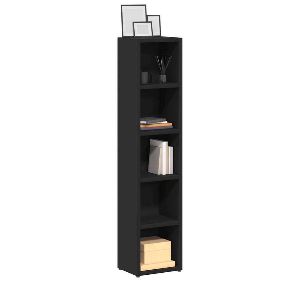 vidaXL Regal, CD-Regale 2 Stk. Schwarz 21x16x93,5 cm Holzwerkstoff vidaXL Regal, CD-Regale 2 Stk. Schwarz 21x16x93,5 cm Holzwerkstoff von vidaXL