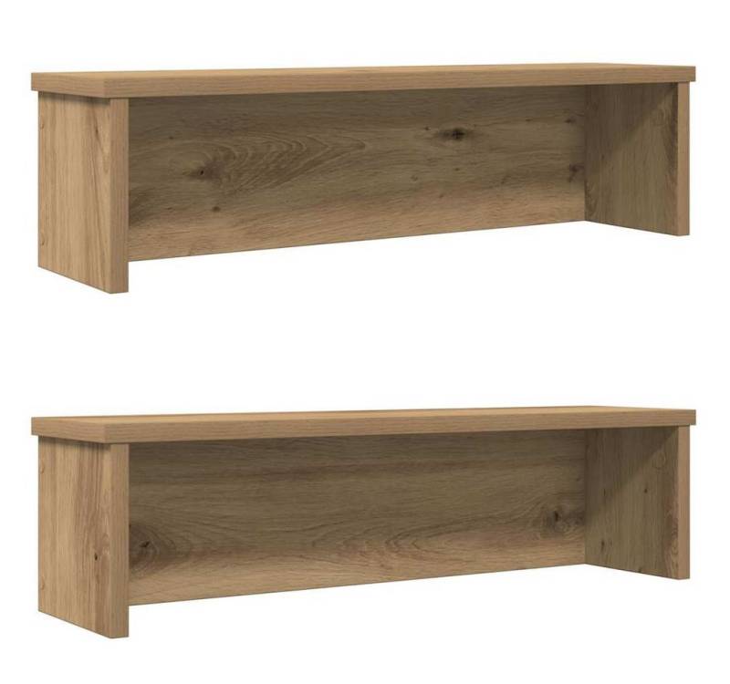 vidaXL Regal, Küchenregale Stapelbar 2 Stk. Artisan-Eiche 50x15x16 cm von vidaXL