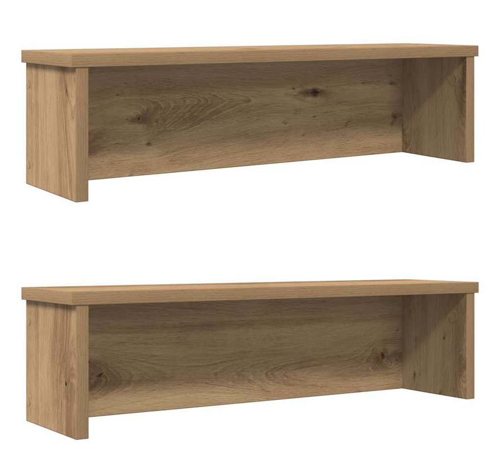 vidaXL Regal, Küchenregale Stapelbar 2 Stk. Artisan-Eiche 60x15x16 cm von vidaXL