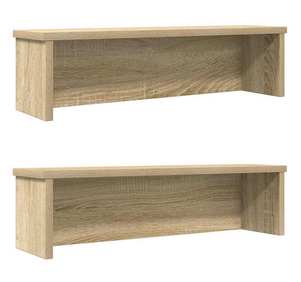 vidaXL Regal, Küchenregale Stapelbar 2 Stk. Sonoma-Eiche 60x15x16 cm von vidaXL